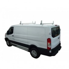 Aluminum 2 Bar Ladder Rack - Ford Transit Low Roof Cargo Van 2015 - Newer Models